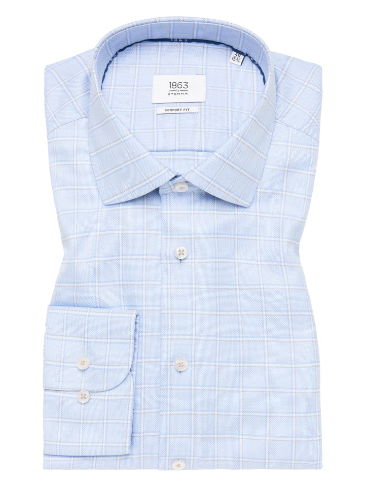 Eterna Hemd COMFORT FIT in hellblau günstig kaufen