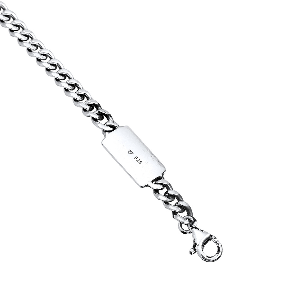 KUZZOI KUZZOI Collier Hommes Couches Beads Set avec des perles de verre en argent sterli collier