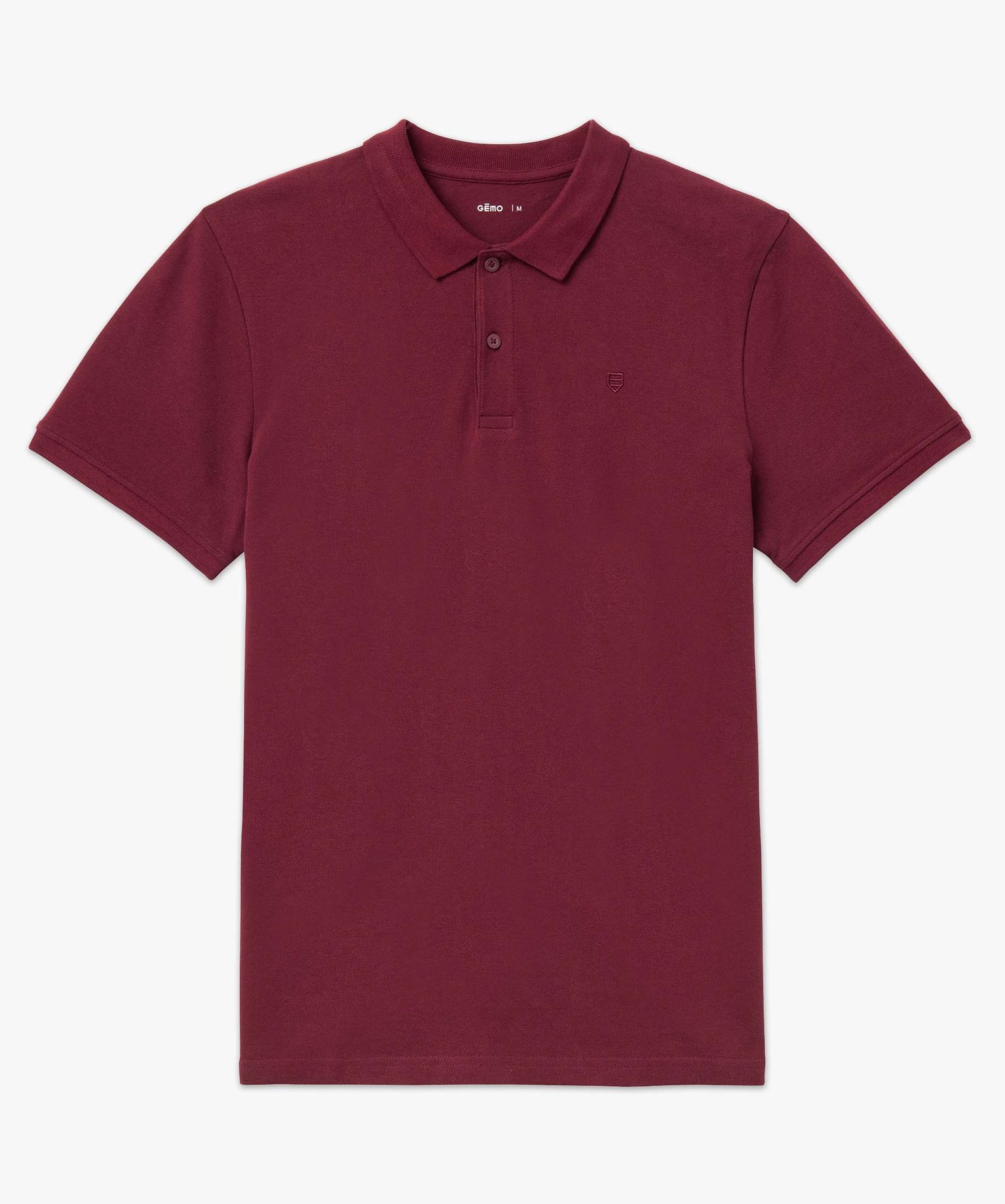 Polo homme à manches courtes en maille piquée violet | GEMO