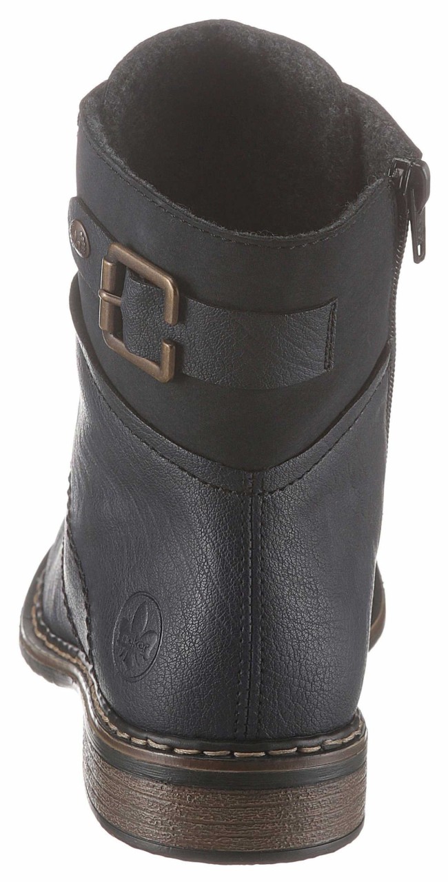 RIEKER Schnür-Stiefeletten blau