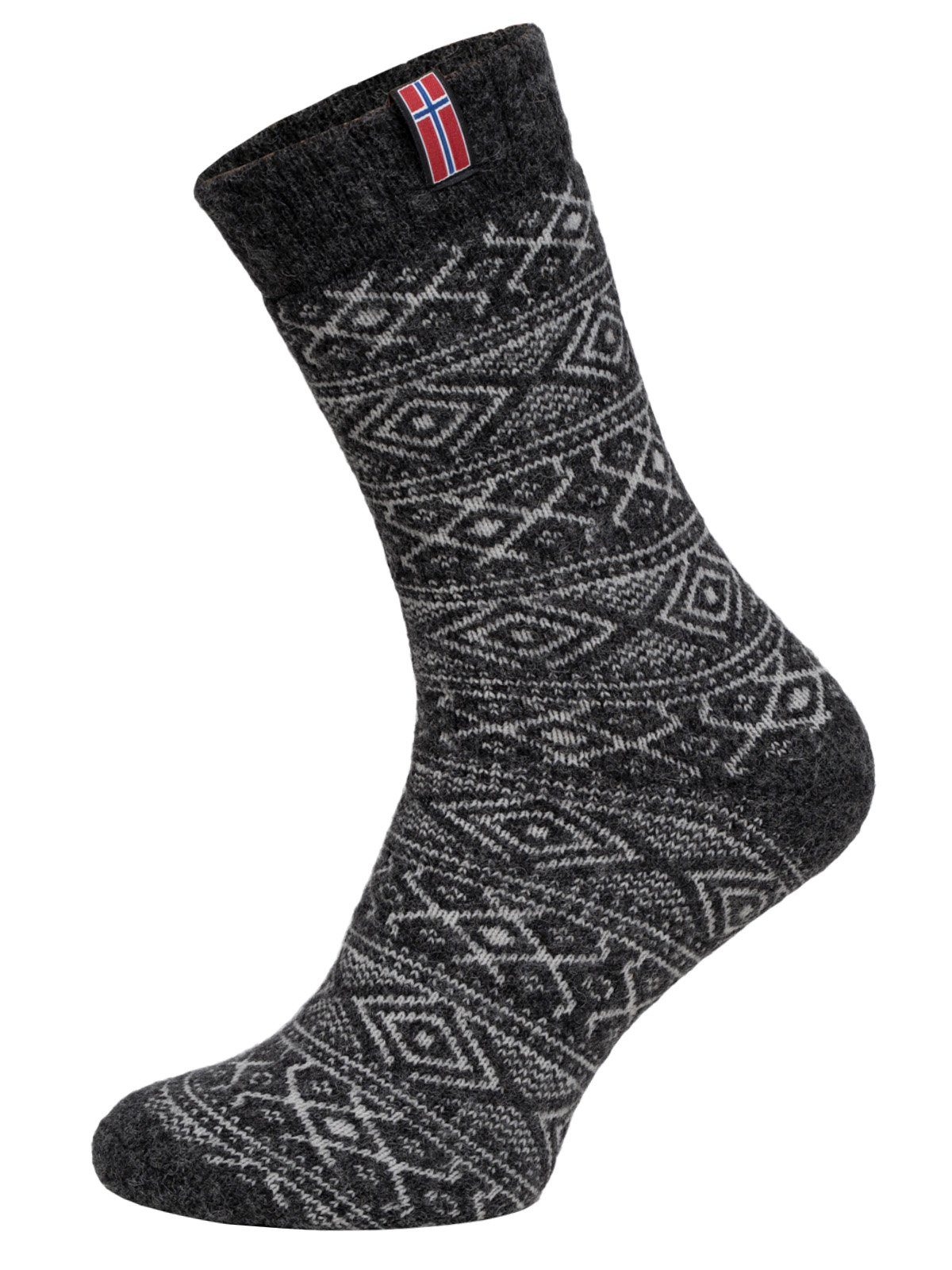 HomeOfSocks Norwegersocken Skandinavische Wollsocke 