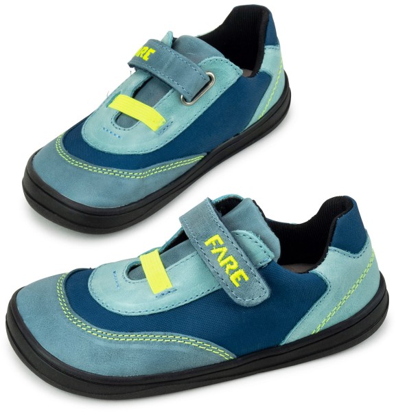 Fare Bare ~ (W) LowCut Leder & Textil + Tex ~ Blau