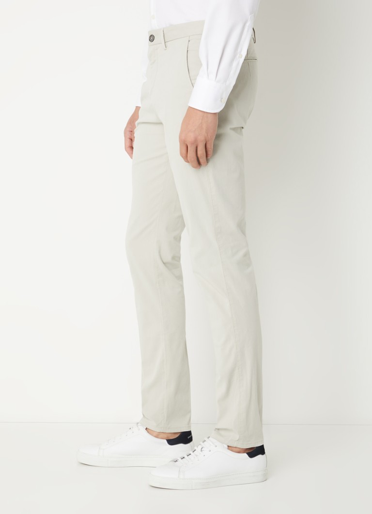 Pantaloni chino Profumo slim fit cu buzunare laterale