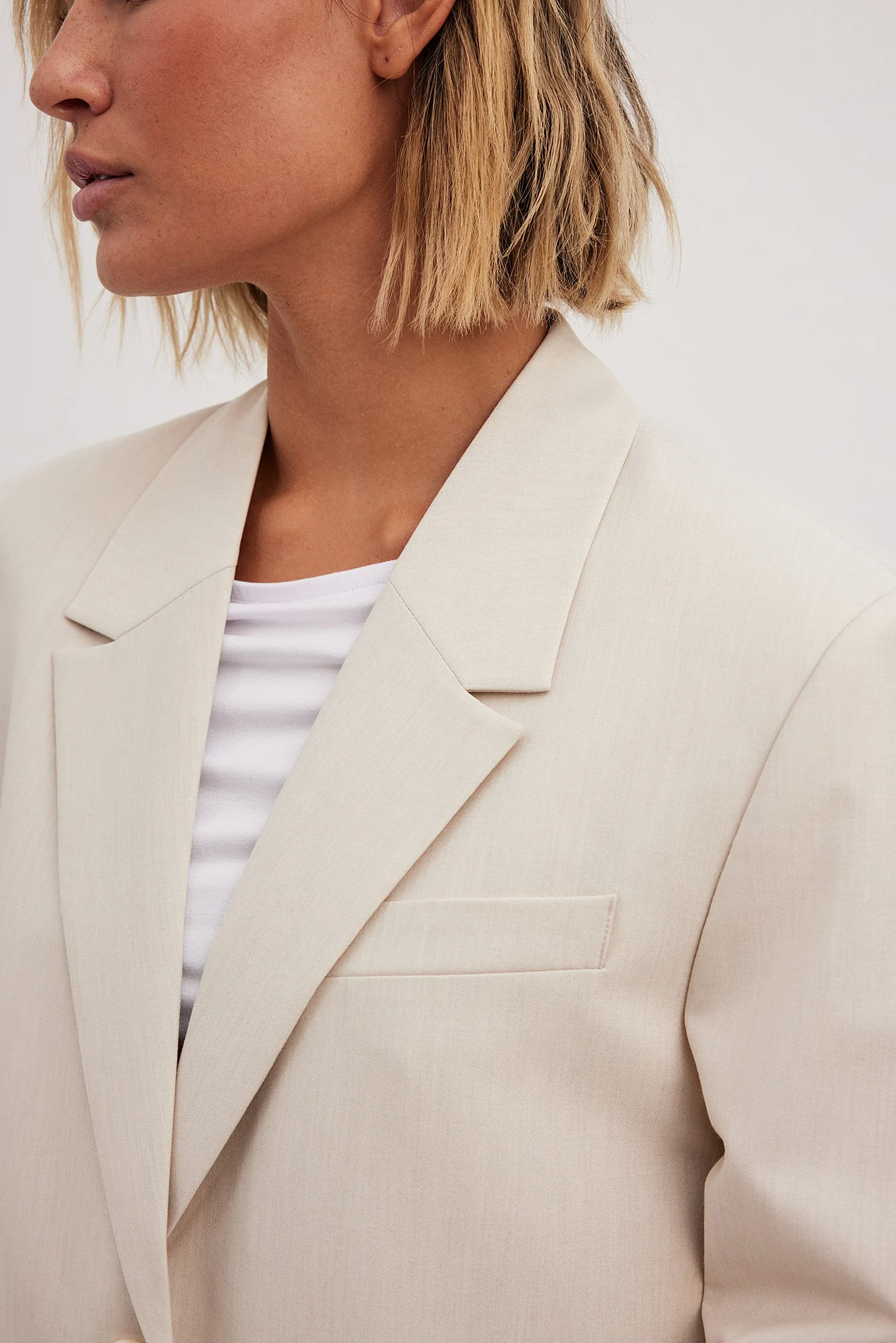Oversize-Blazer aus Melange
