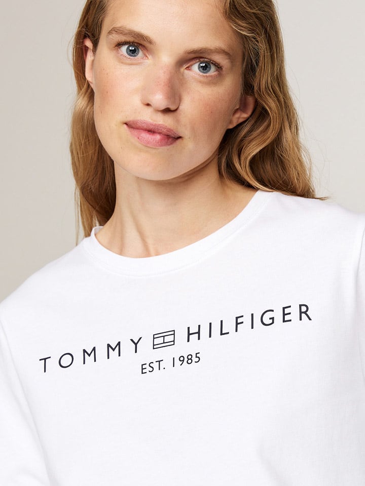 Tommy Hilfiger Longsleeve in Weiß günstig kaufen