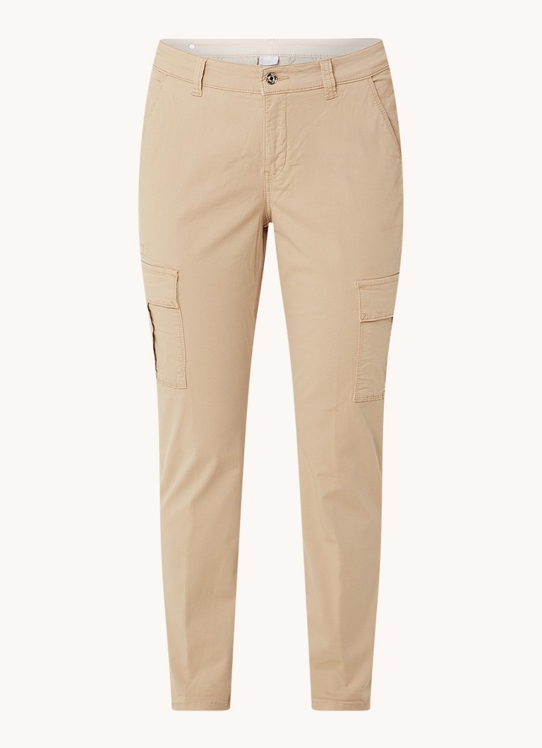 MAC Jeans Rich Cargohose mit mittelhohem Bund und schmaler Passform sowie aufgesetzten Taschen