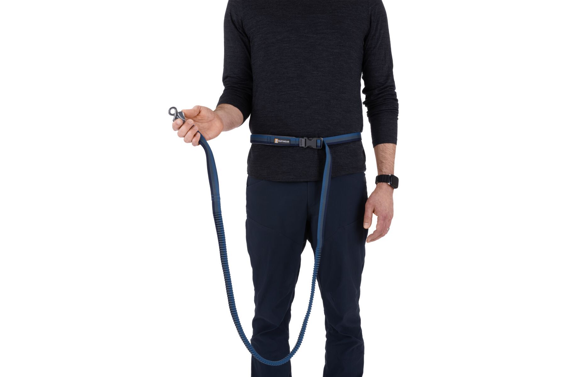 Ruffwear Hundeleinen Ruffwear Bungee Joggingleine Roamer™ blau/ blau L