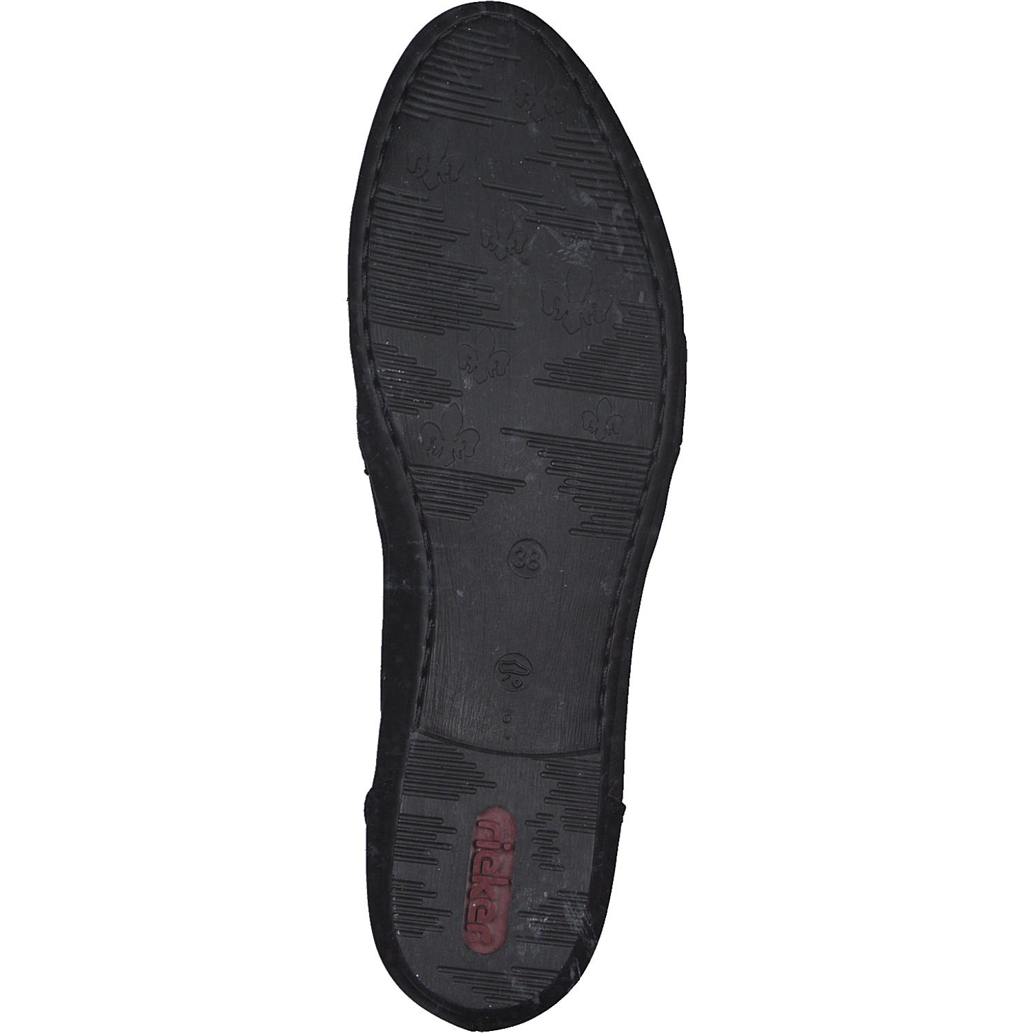 Rieker 51954, Mokassins, Damen, schwarz/schwarz/schwarz