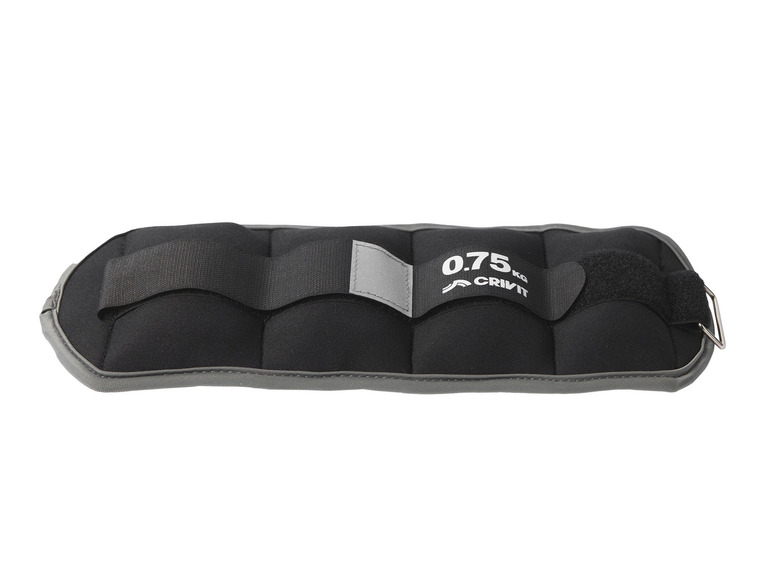 CRIVIT Gewichtsmanschetten, 0,75 kg, 2er-Set