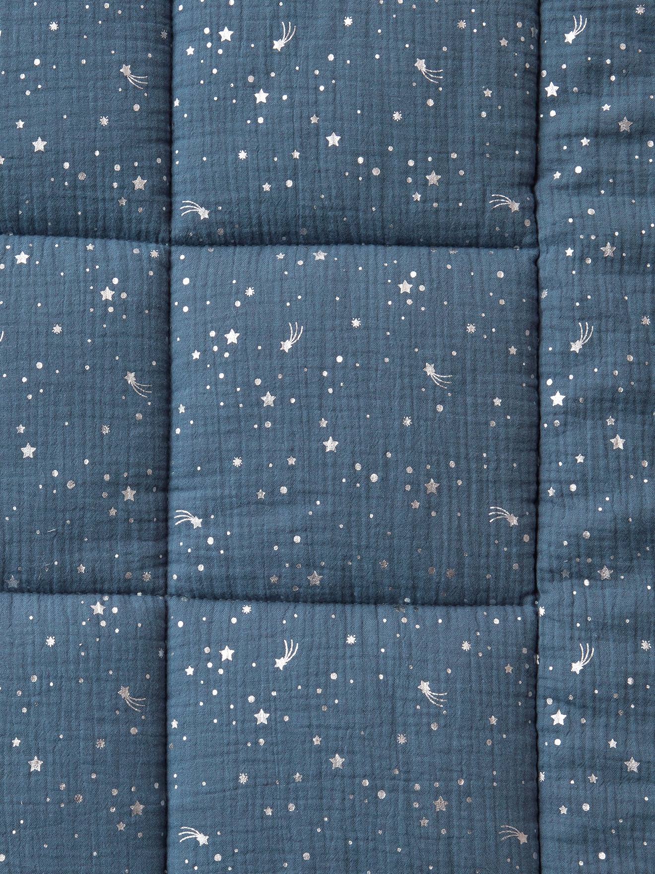 Couverture bébé en gaze de coton bio* COMÈTES parme