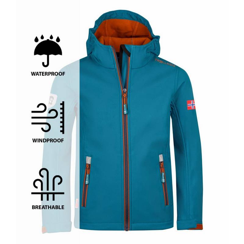 Trollkids Trollfjord Softshelljacke Kinder