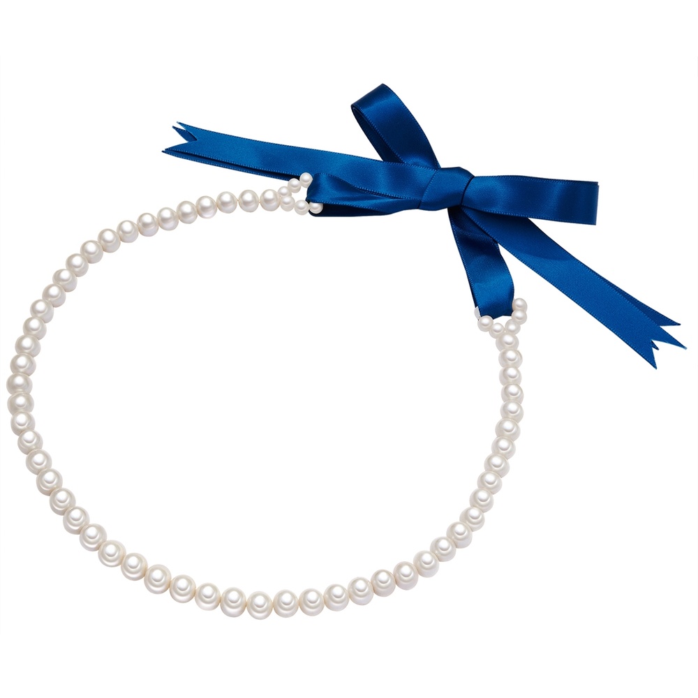 Valero Pearls Collier de perles Perle de culture d'eau douce Perle de culture d'eau douce en Bl collier