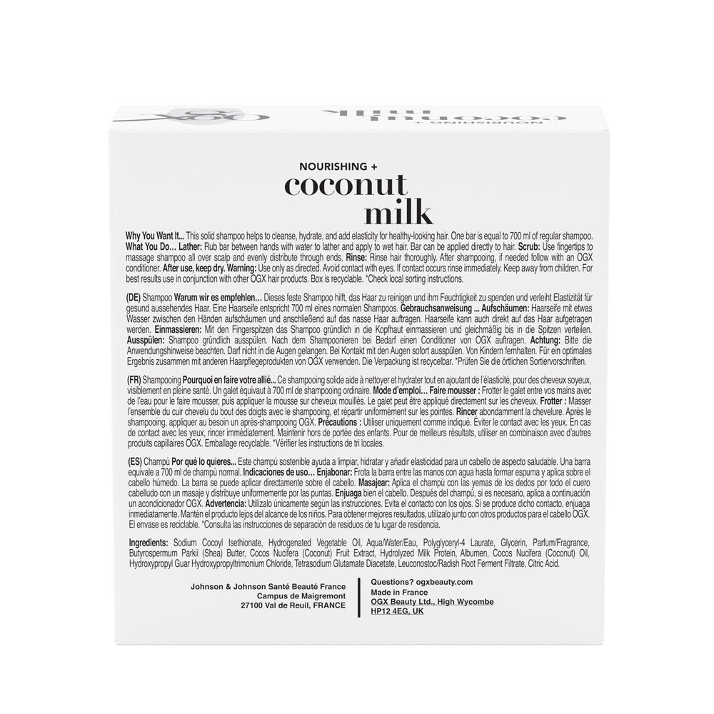 OGX Coconut Milk Shampoo Bar 80 g