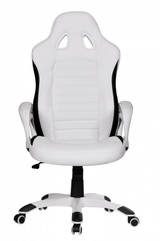 Amstyle Chefsessel Sport, Weiß