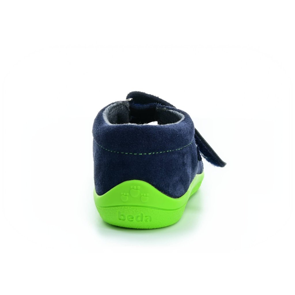 Beda Marcus mit Membran (BF 0001/W/M/FW) dunkelblaue Barfuß-Stiefeletten