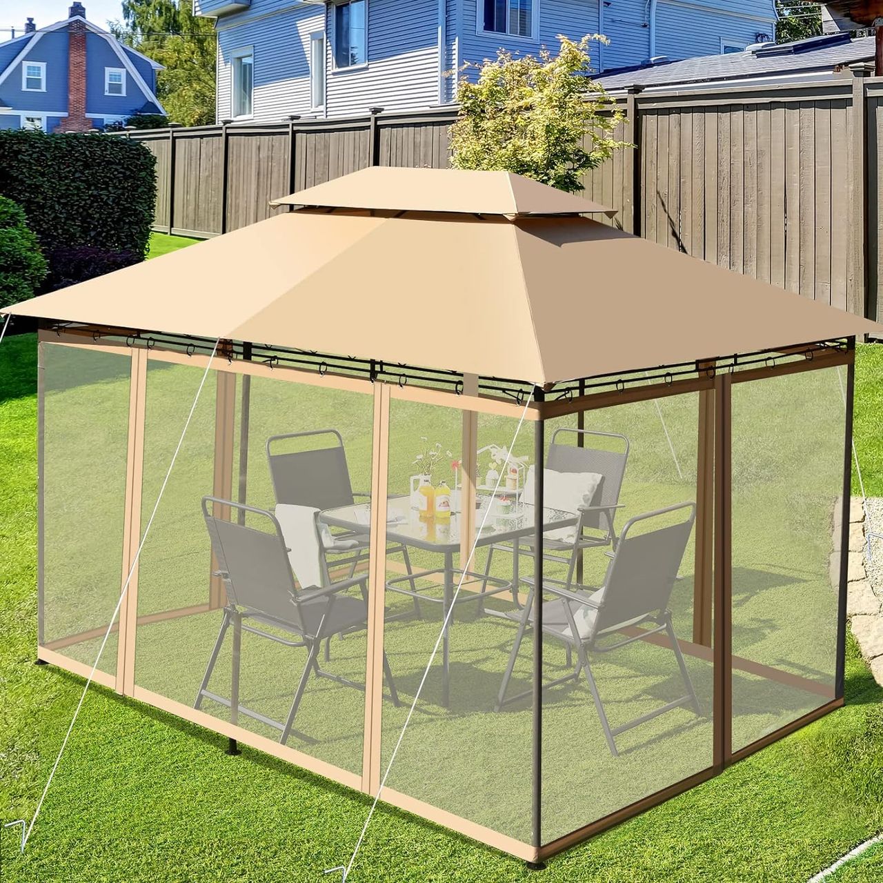 Costway COSTWAY Pavillon Metall 3x4m