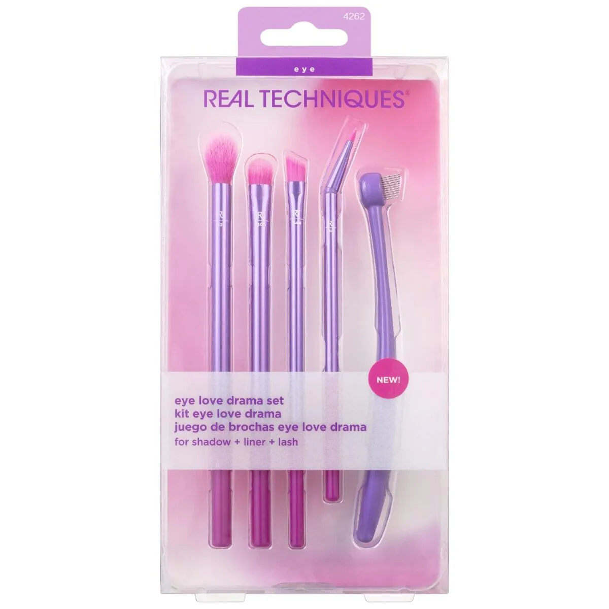 „Real Techniques“ akių makiažo šepetėlių rinkinys „Love Drama“