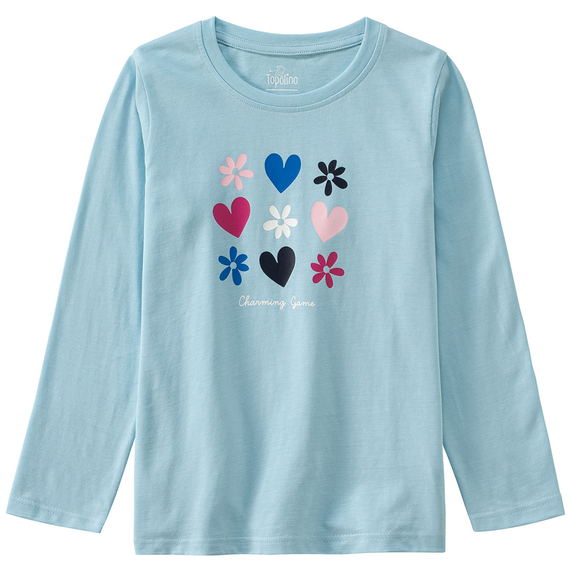 Mädchen Langarmshirt mit buntem Print