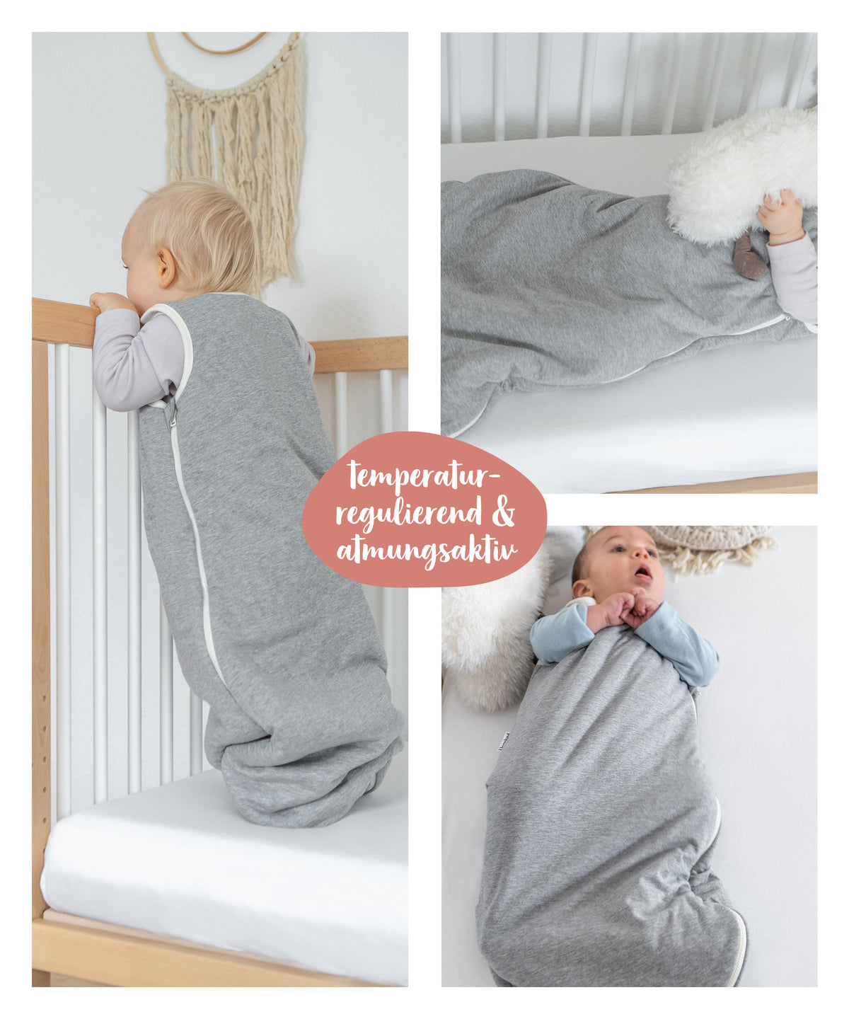 Baby-Schlafsack mit Wollfüllung
