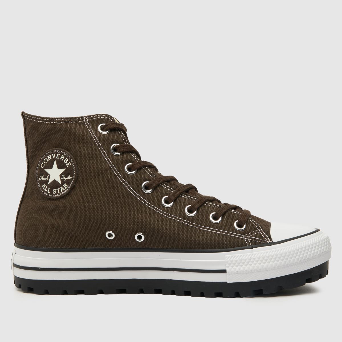 Converse – All Star – Hi City Trek – Mörkbruna sneakers