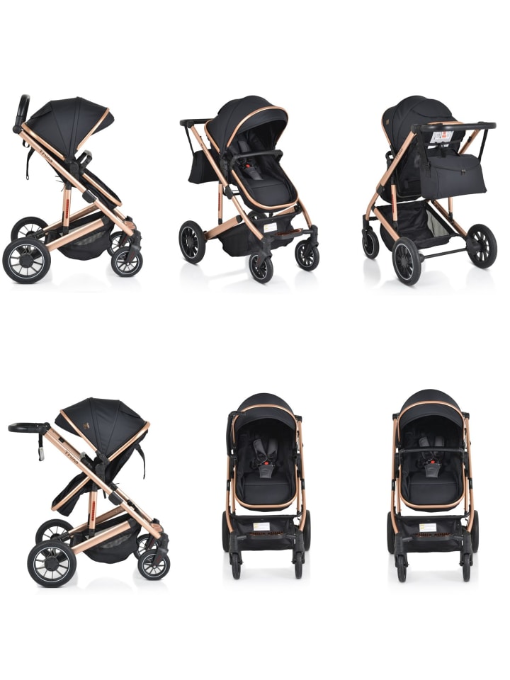 Moni Kombikinderwagen 2 in 1 Thira in schwarz günstig kaufen onesize