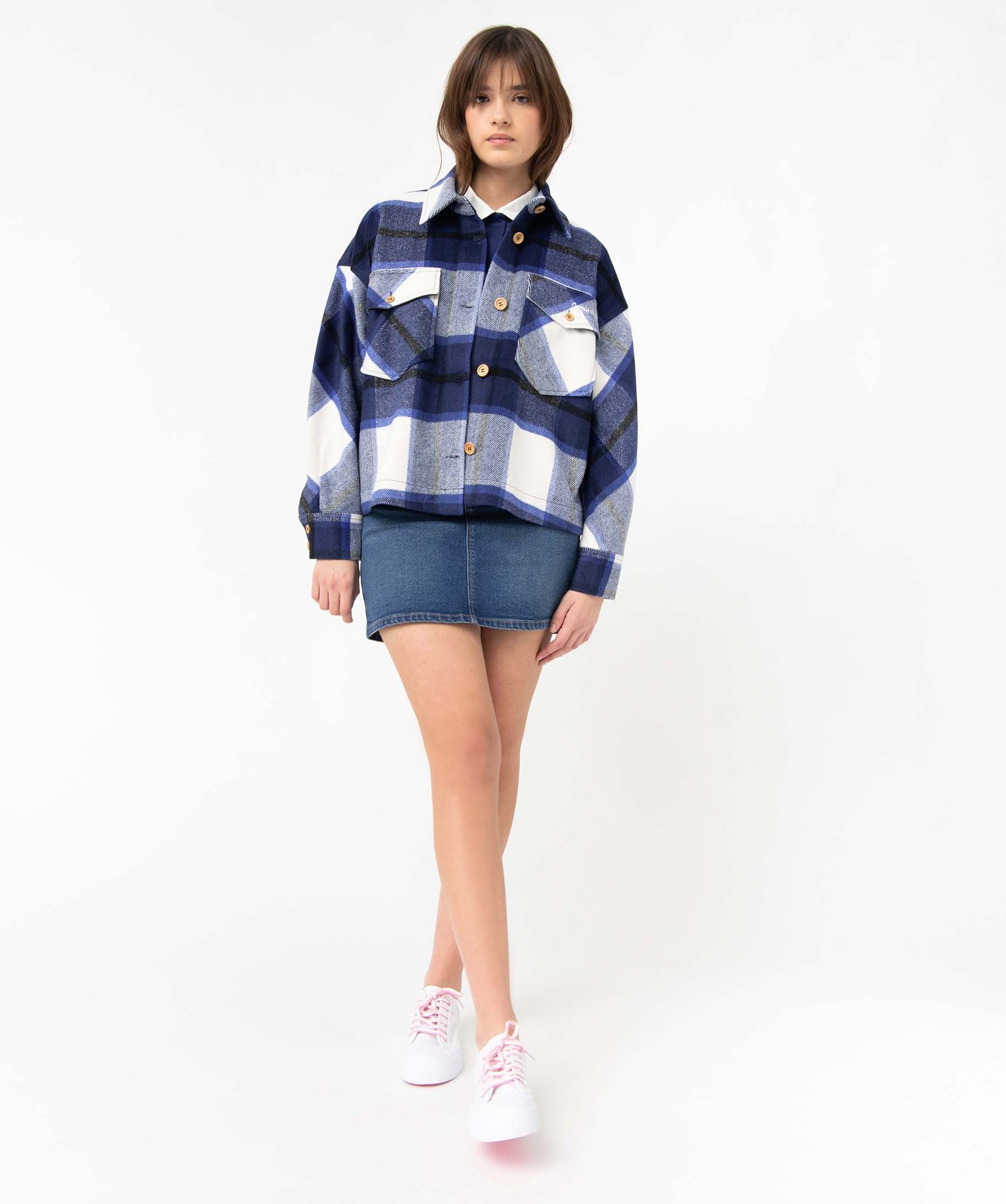 Sur-chemise femme à carreaux - Camps United carreaux | GEMO