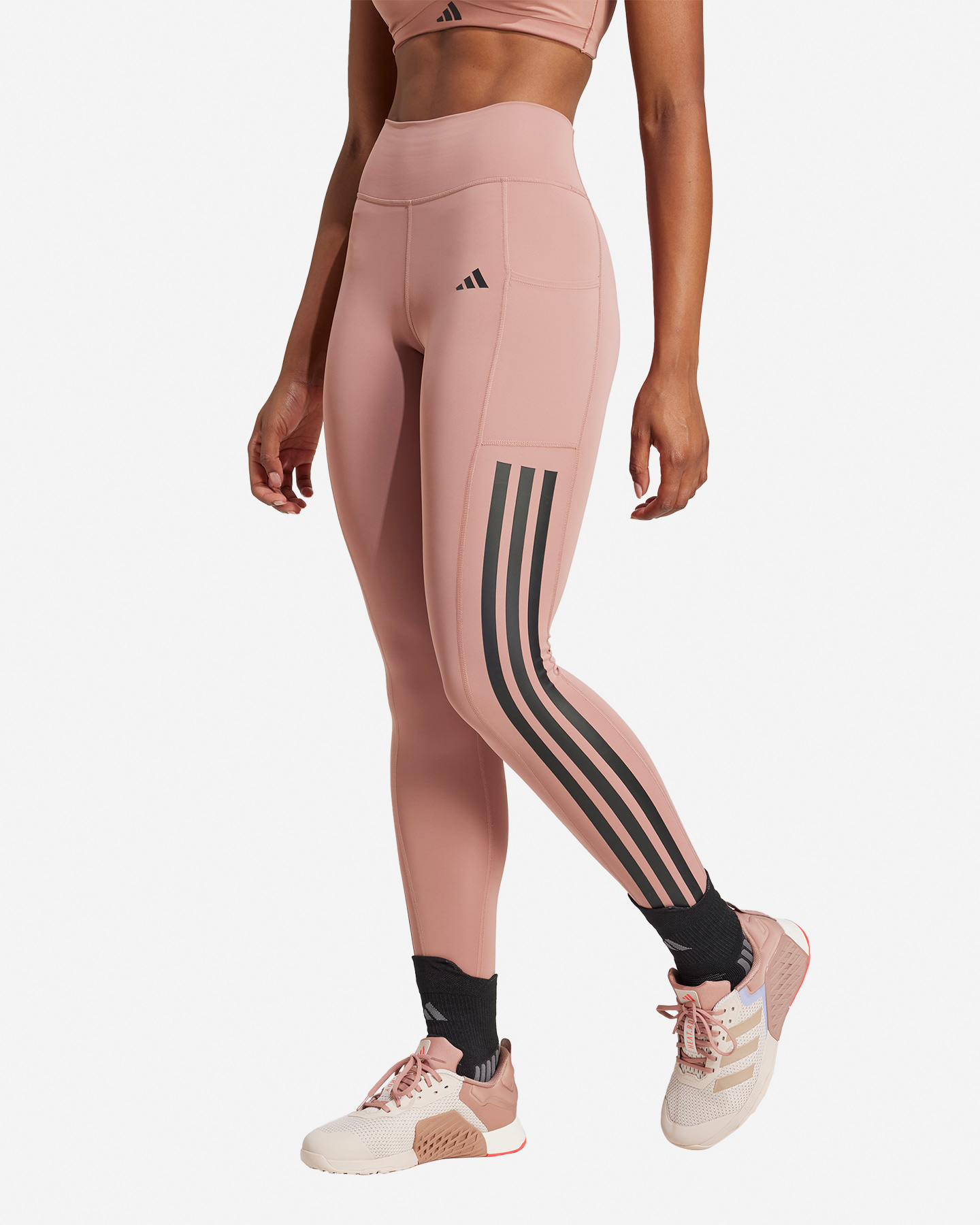 Leginsy Adidas 3 paski W JI8764