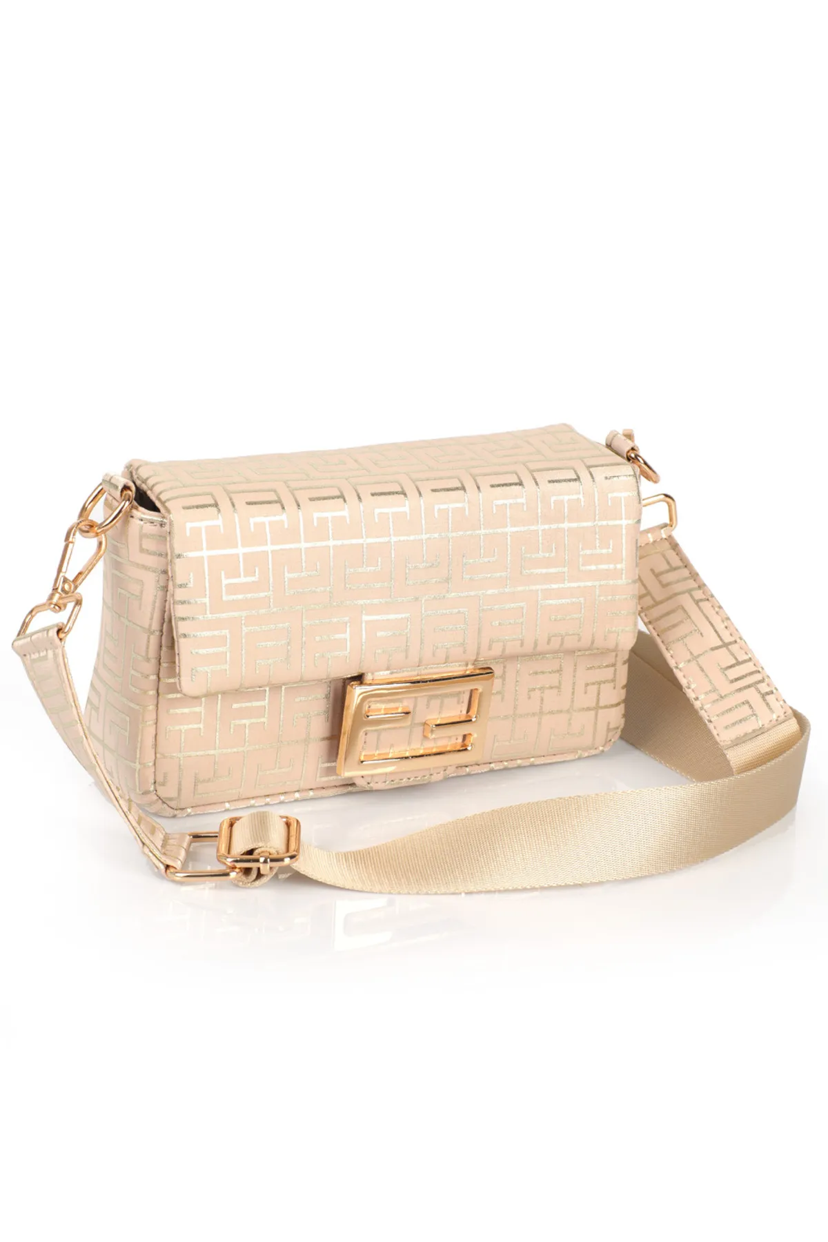 Capone Outfitters  Capone Ibiza Satin Labyrinth gemusterte nackte Damentasche