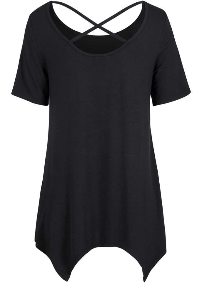 Zipfel Longshirt, kurzarm