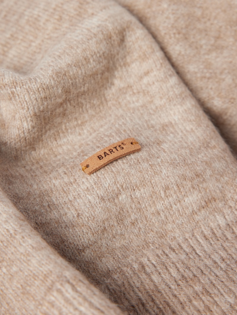 Schal mit Label-Detail Modell 'Witzia' in hellbraun
