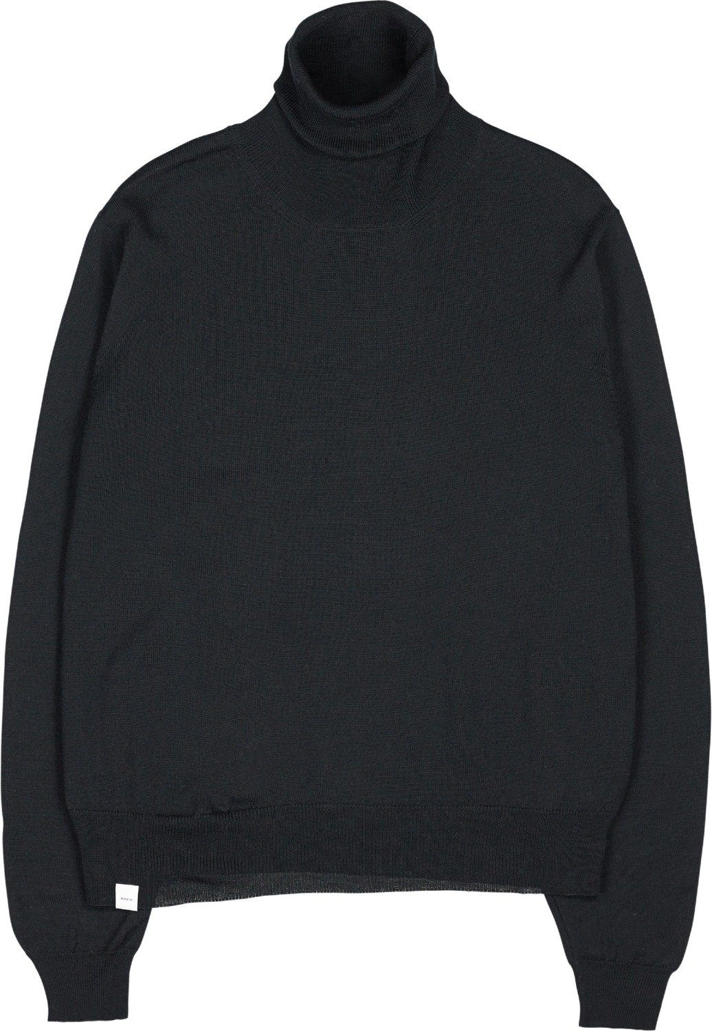 MAKIA Rollkragenpullover Merino Ava schwarz