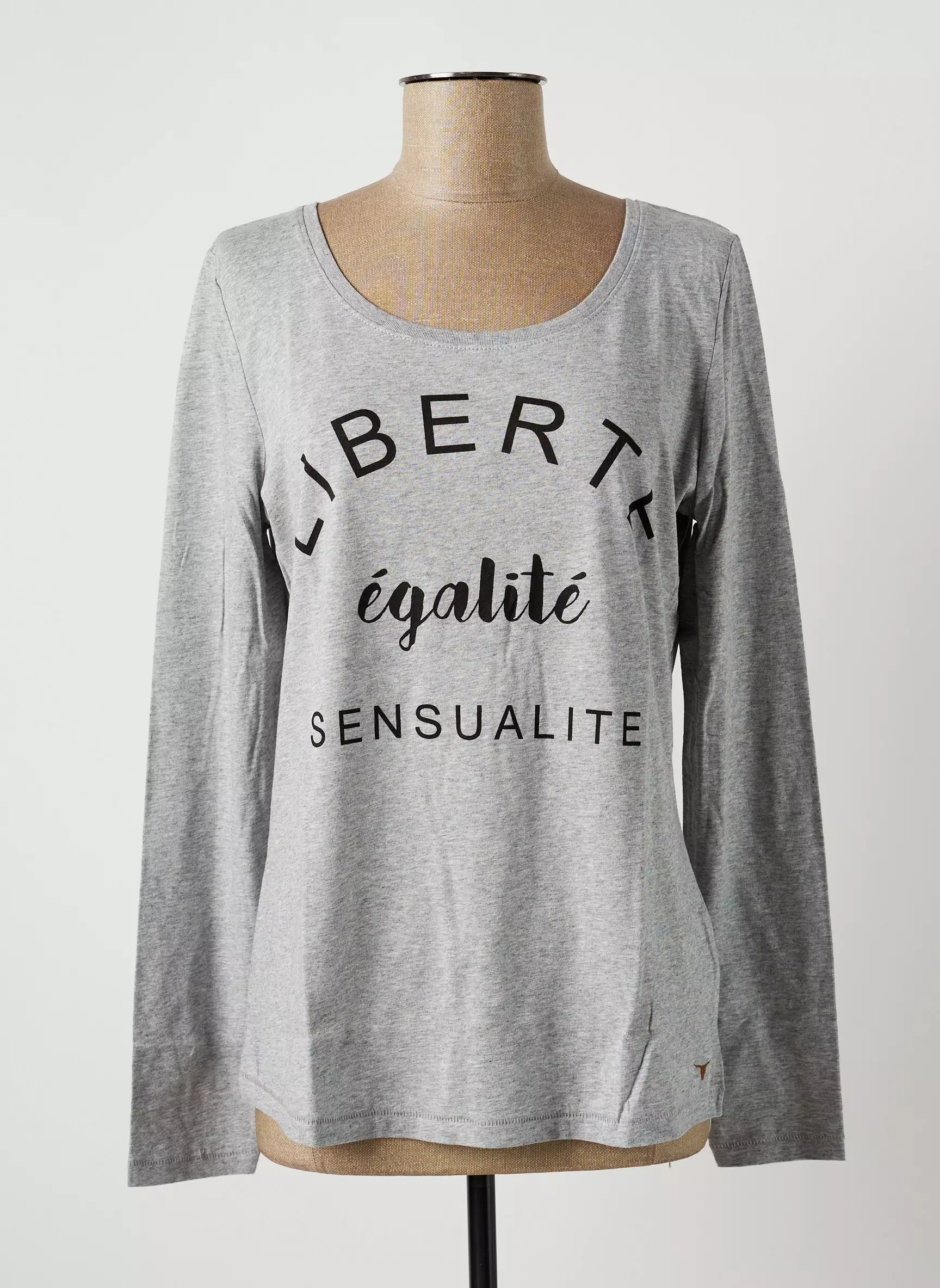 An Famille Tshirts Femme couleur gris