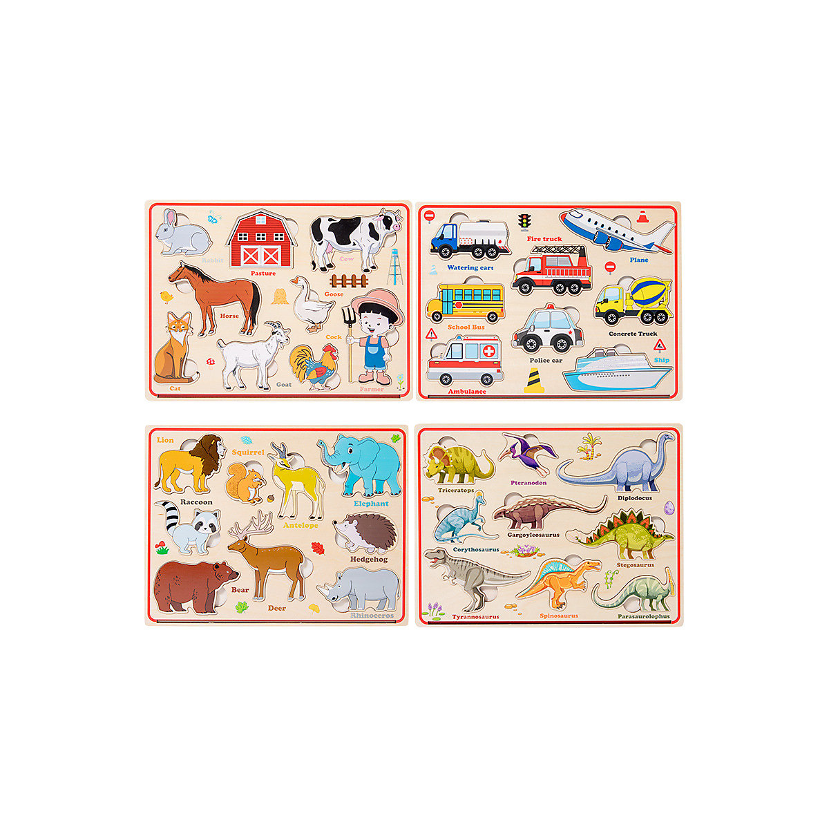 Magnetische Kinderpuzzles aus Holz für frühes Lernen 3D Tier Spielzeug Magnet Puzzle