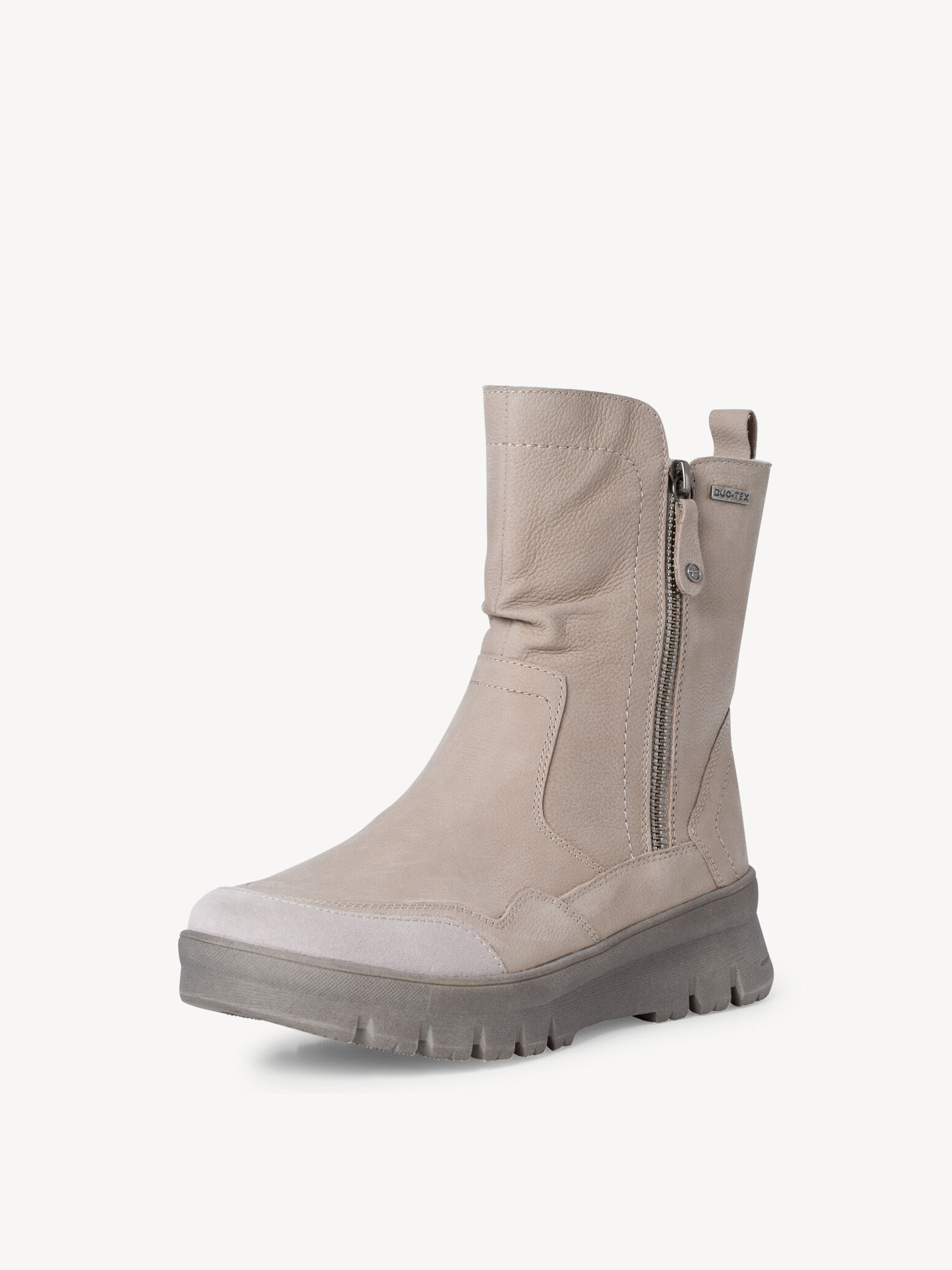 Bottine en cuir - gris