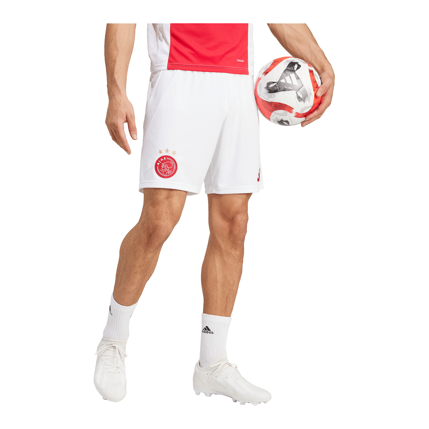 adidas Ajax Amsterdam Short Home 2024/2025 Weiss