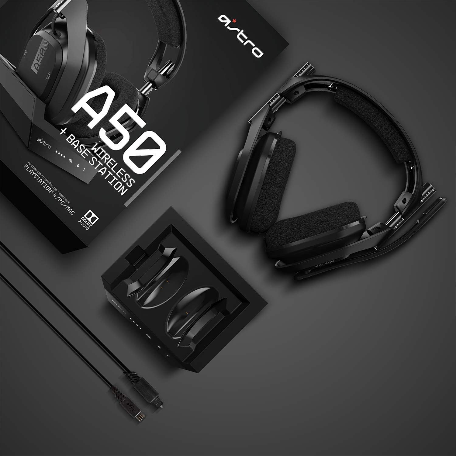 ASTRO A50 für PS4 PS5 inklusive PS5 HDMI-Steckernetzteil Bundle Gaming-Headset (Bluetooth)