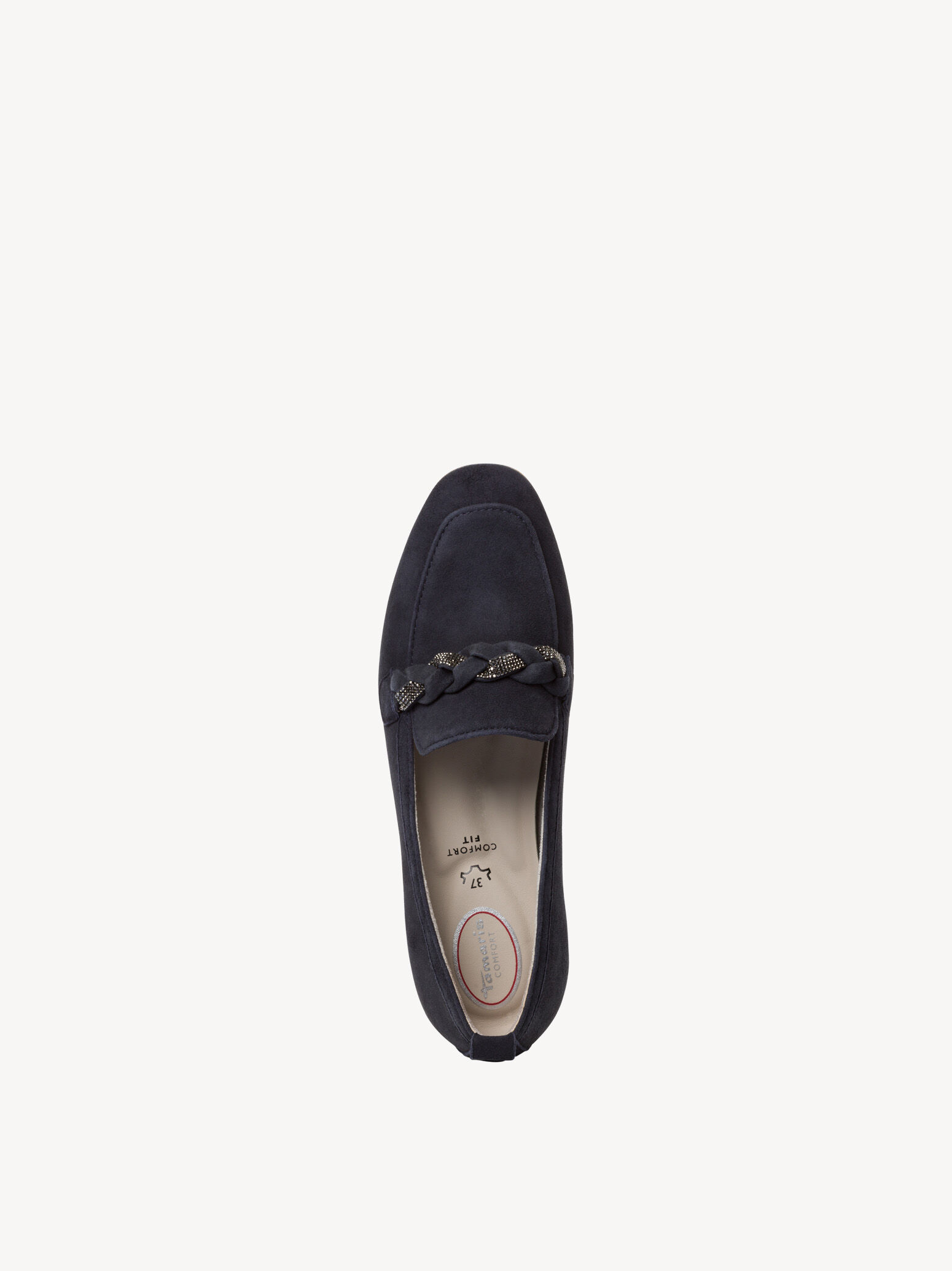 Slipper en cuir - bleu