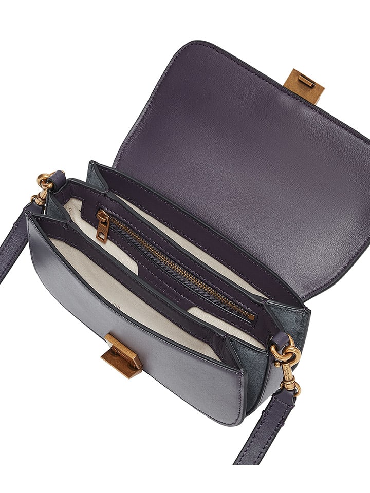 LIEBESKIND BERLIN Leder-Umhängetasche in Dunkelblau - (B)22 x (H)11 x (T)3,5 cm günstig kaufen onesize