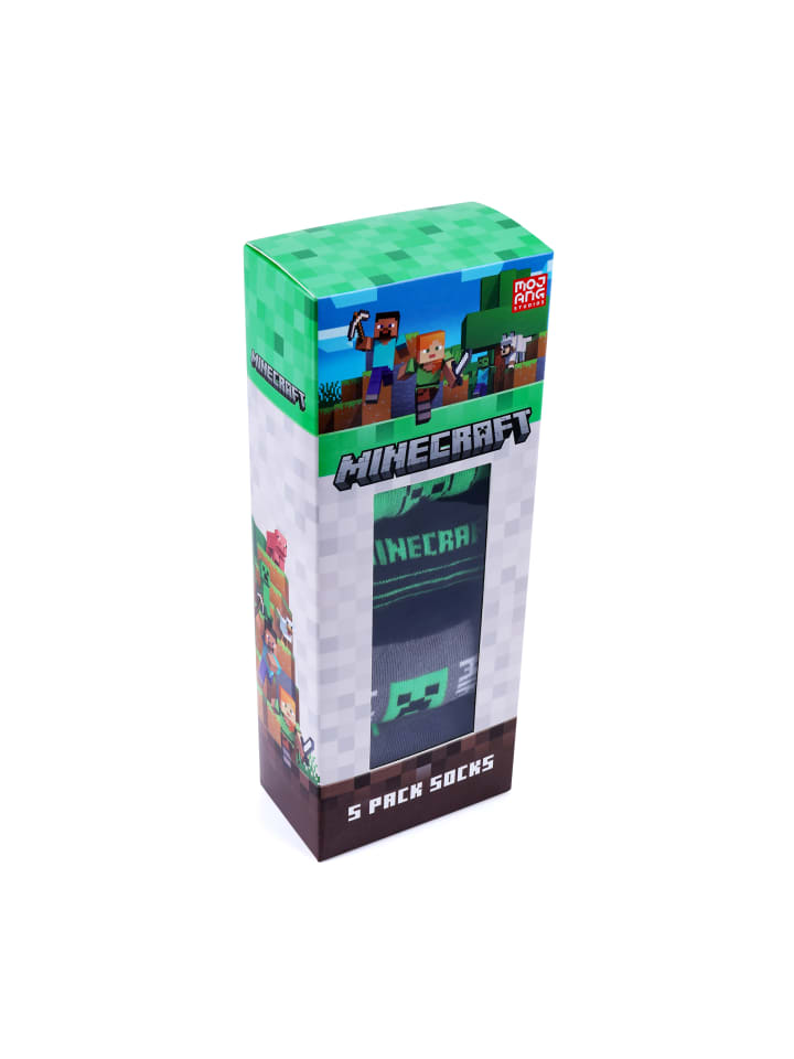 Minecraft Minecraft Creeper Socken 5er Pack in bunt günstig kaufen