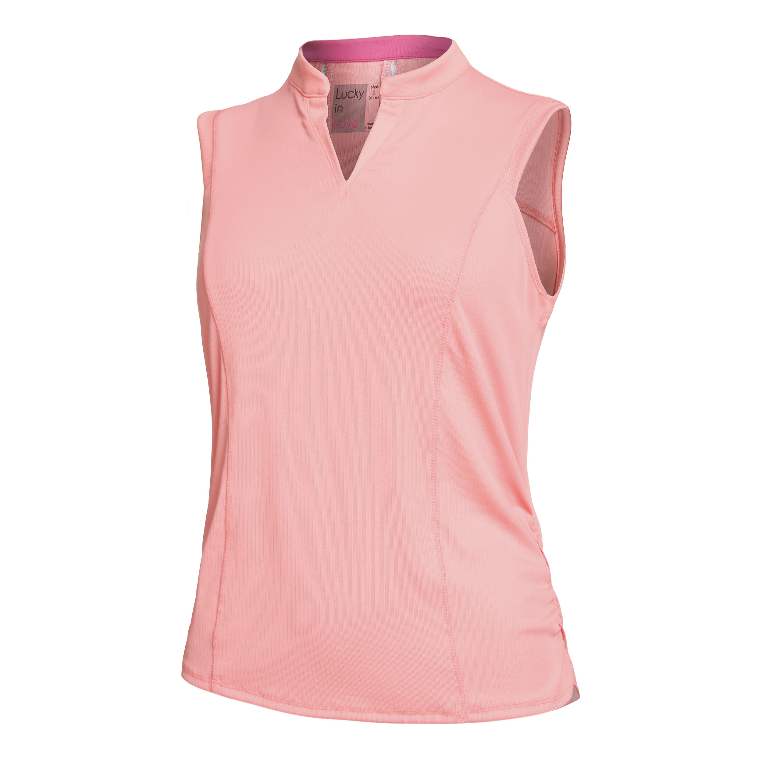 Aspire Rib Tank-Top Damen - Rosa