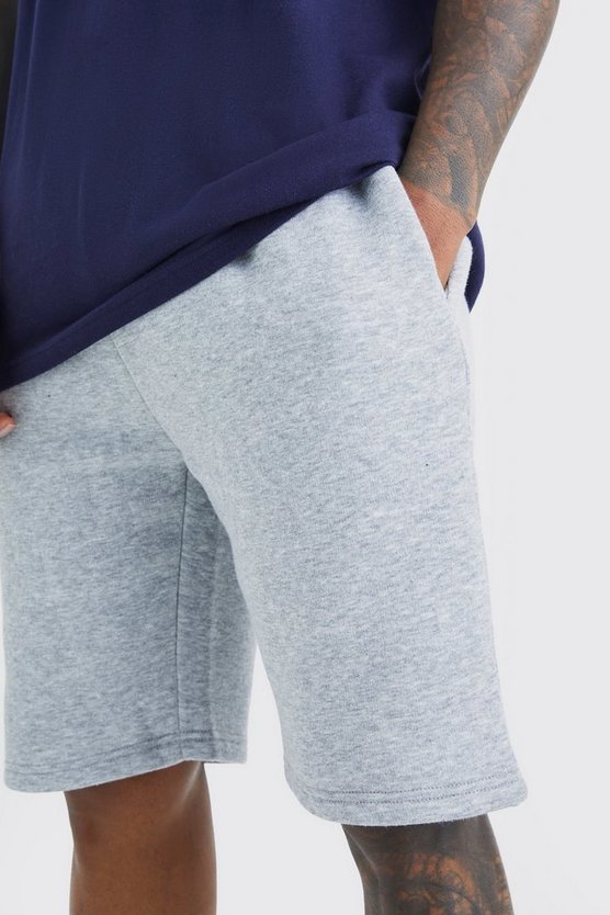 Mittellange Slim-Fit Jersey-Shorts