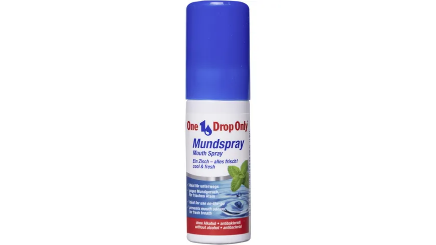 One Drop Only antibakterielles Mundspray mit natürlichen Inhaltsstoffen 15 ml