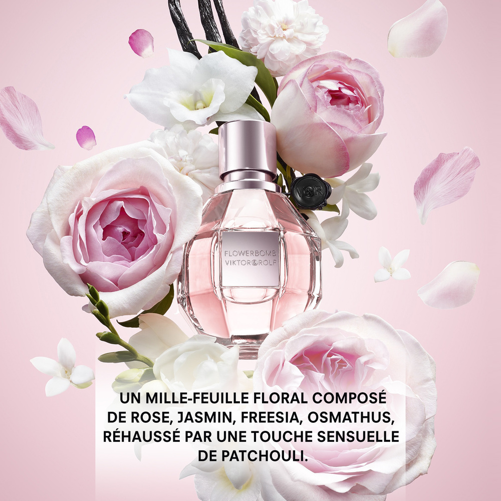 Viktor & Rolf Flowerbomb Eau de Parfum, un millefeuille de fleurs