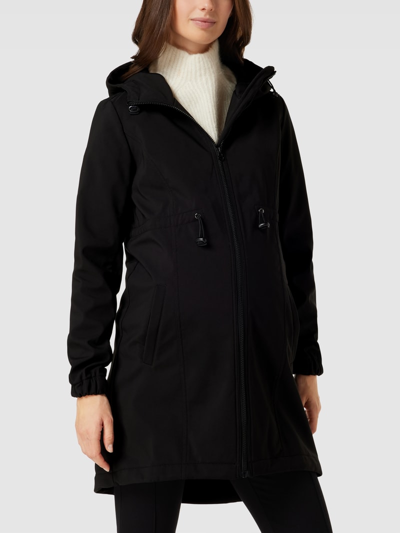 Umstands-Jacke mit Still-Funktion in schwarz