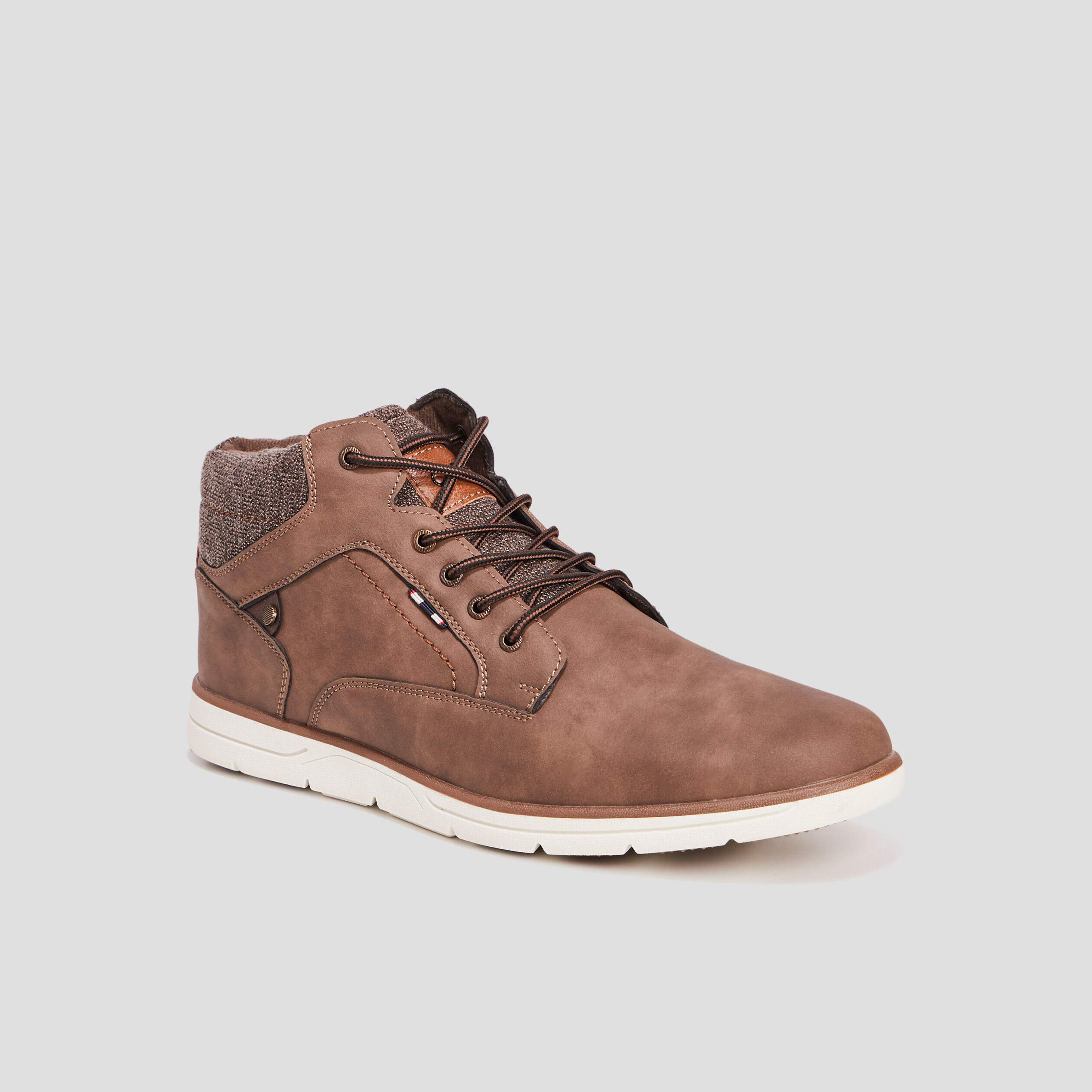 Bottines à lacets marron homme | La Halle