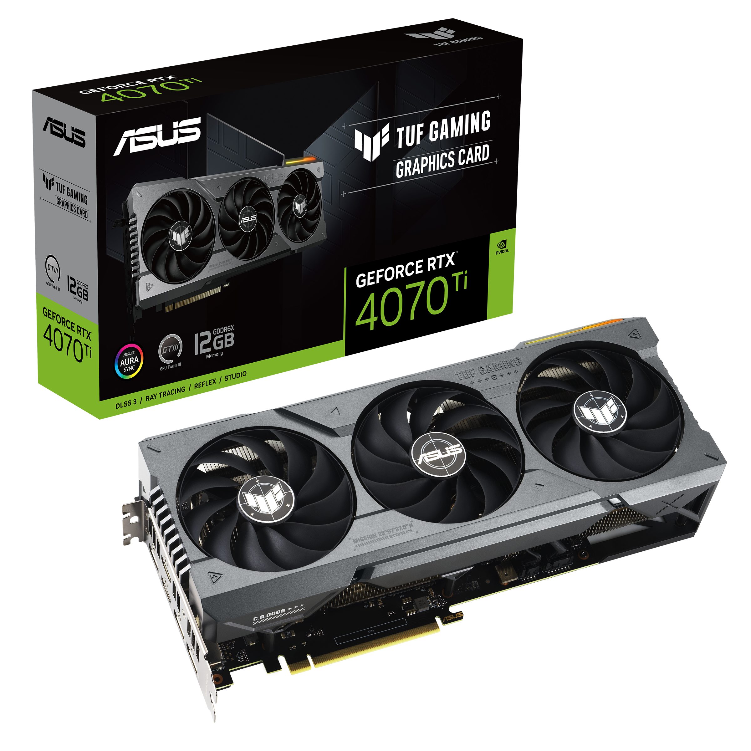 Asus TUF-RTX4070TI-12G-GAMING Grafikkarte (12 GB, GDDR6X)