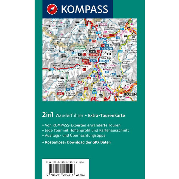 KOMPASS WANDERFÜHRER MERAN UND UMGEBUNG