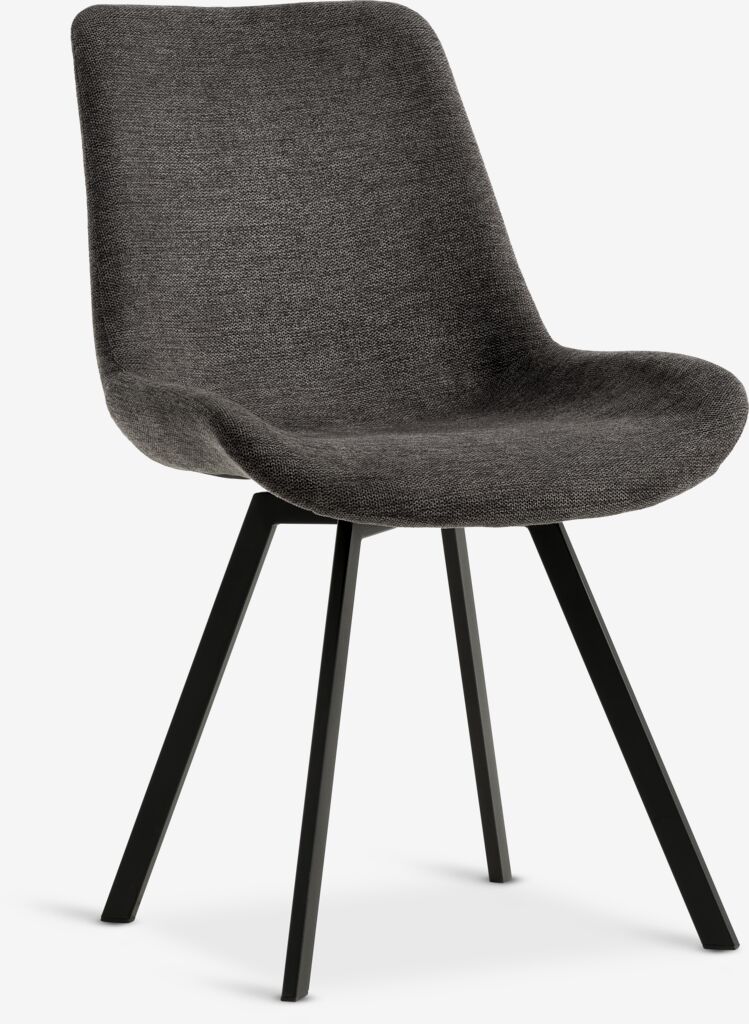 HYGUM Drehstuhl für Esszimmer, HYGUM grau und schwarz