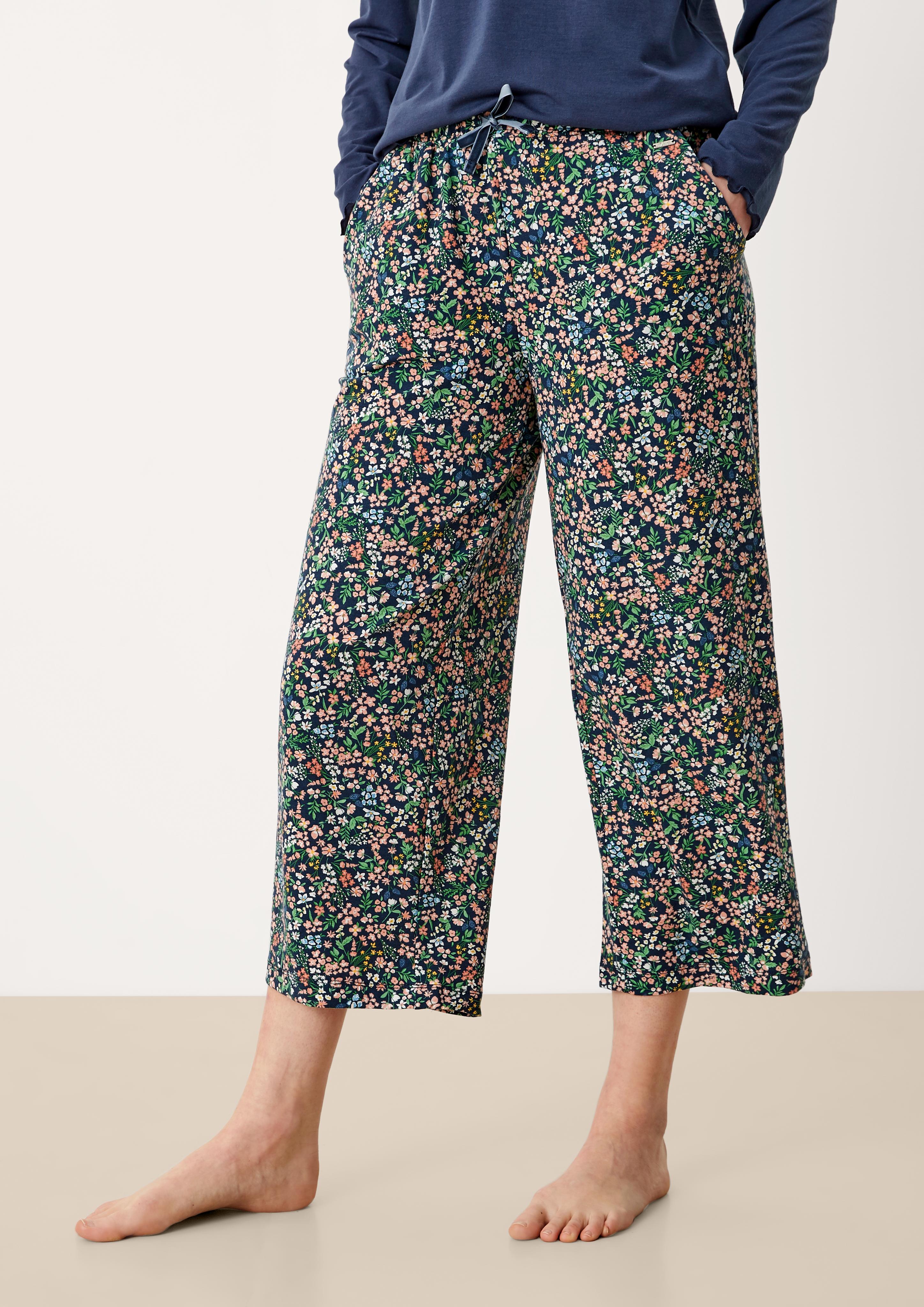 Pyjamahose aus Viskosemix  6007032-58A1