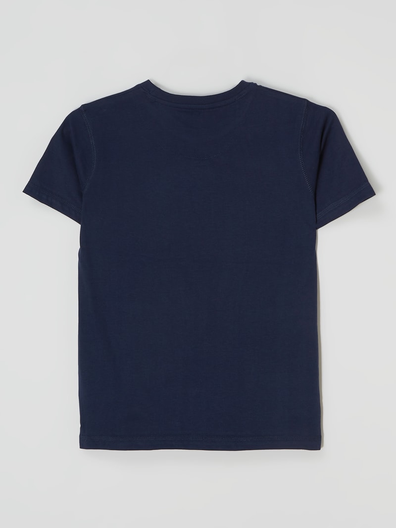 T-Shirt aus Bio-Baumwolle in marineblau